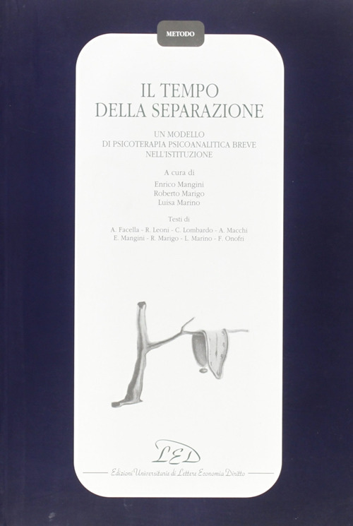 Il tempo della separazione. Un modello di psicoterapia psicoanalitica breve nell'istituzione