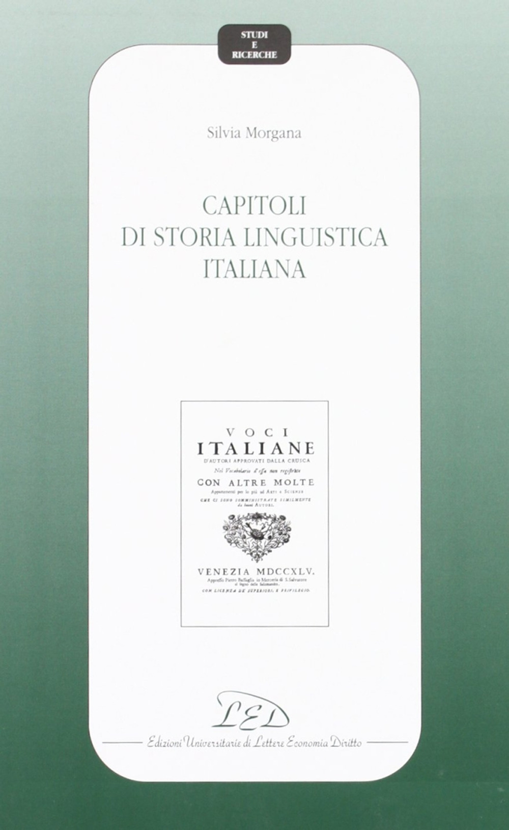 Capitoli di storia linguistica italiana