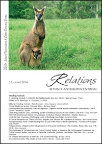 Relations. Beyond anthropocentrism. Vol. 2/1: Minding animals part 1