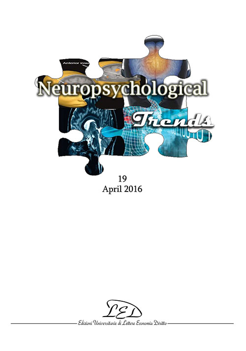 Neuropsychological Trends. Vol. 19
