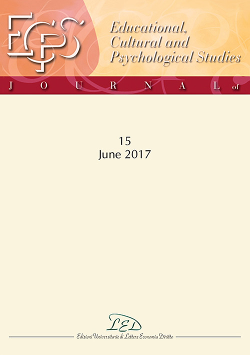 Journal of educational, cultural and psychological studies (ECPS Journal). Ediz. italiana e inglese. Vol. 15