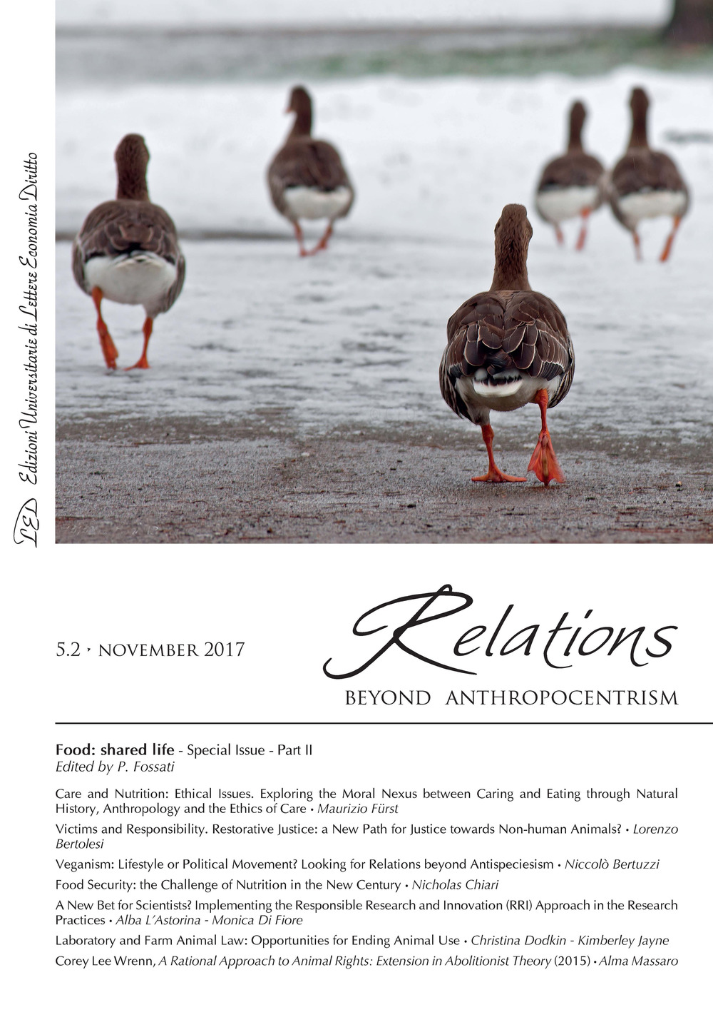 Relations. Beyond anthropocentrism. Vol. 5/2: Food: shared life