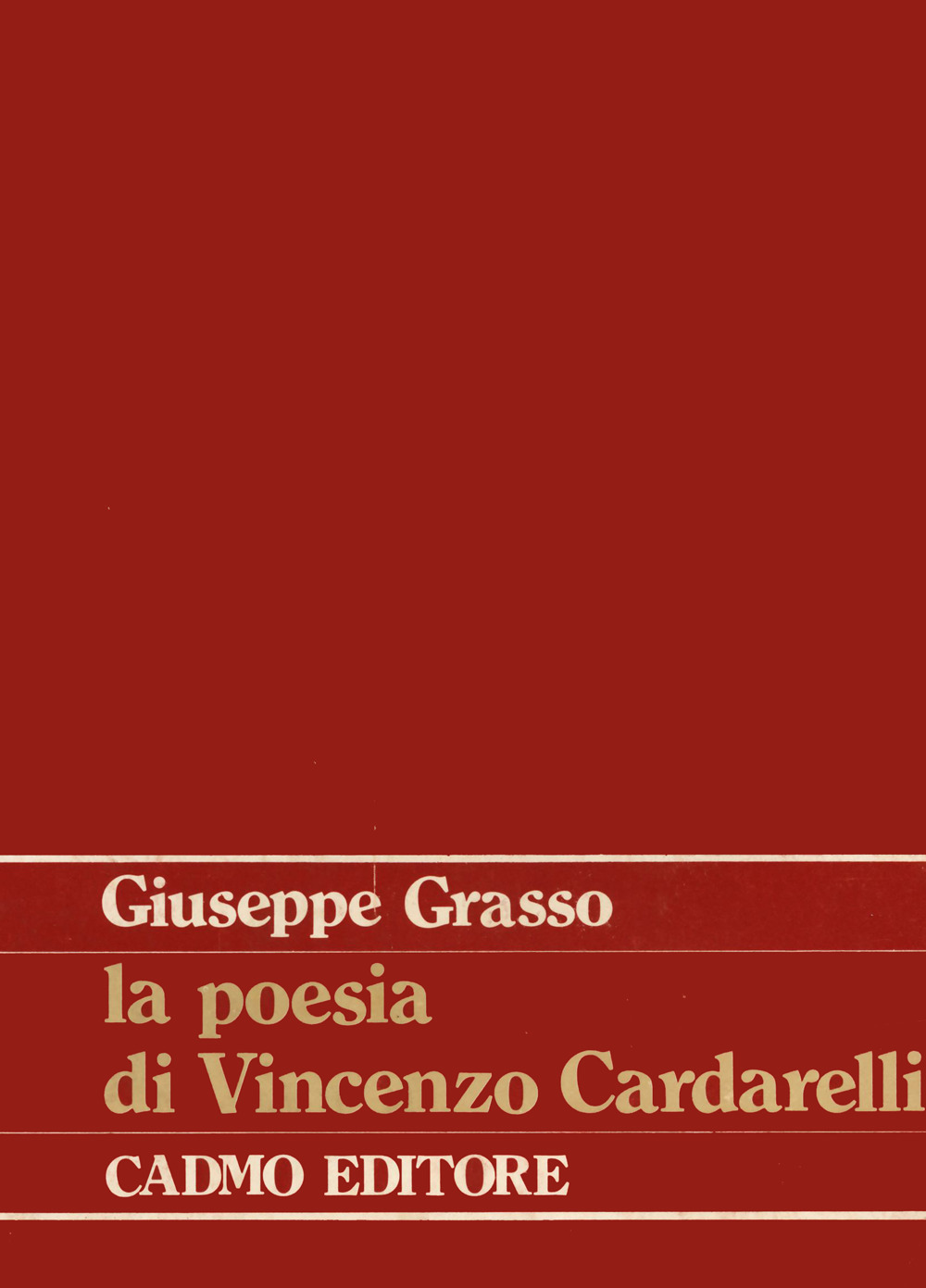 La poesia di Vincenzo Cardarelli