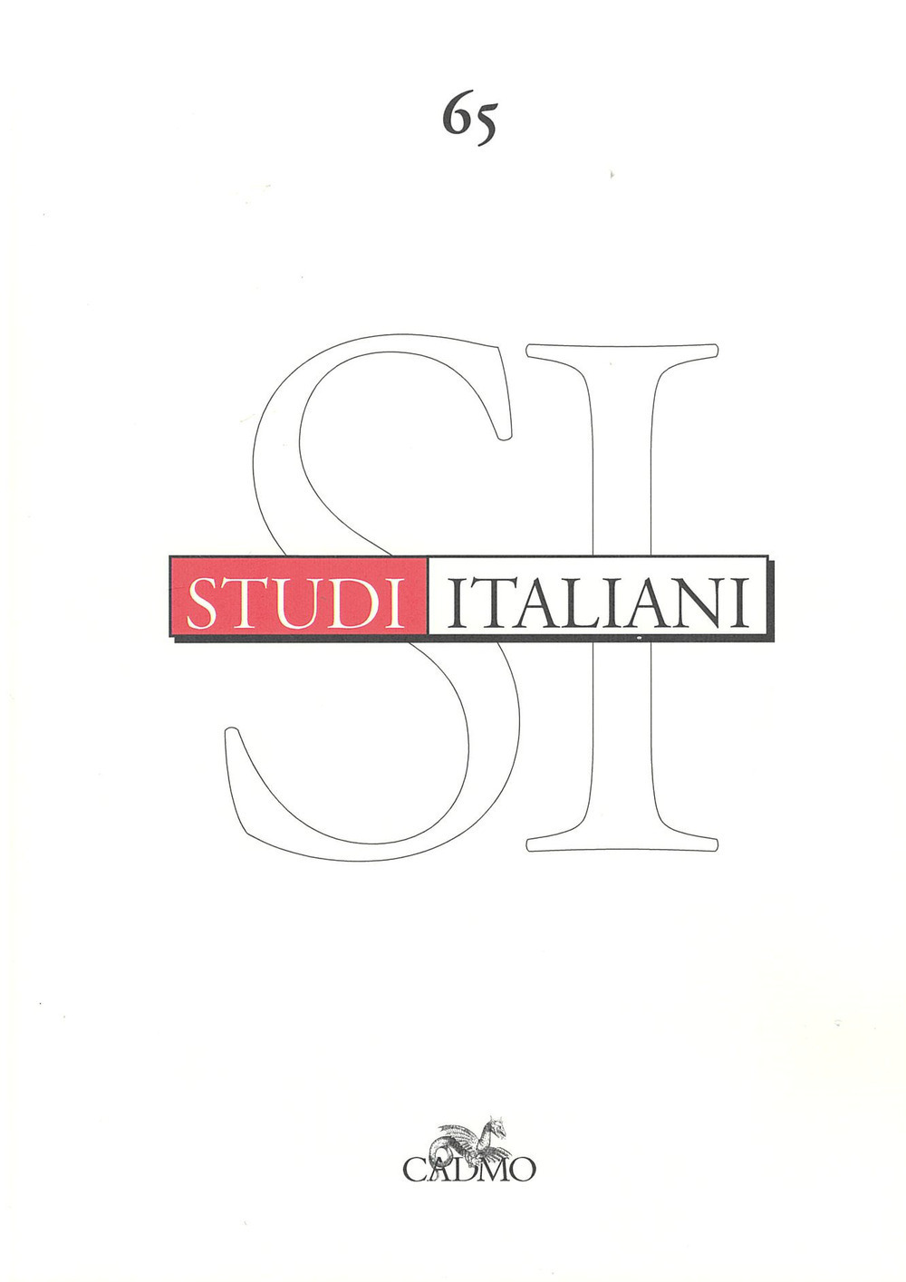 Studi italiani. Vol. 65