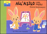 Allegri coniglietti all'asilo. Libro puzzle