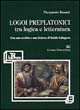 Logoi preplatonici. Tra logica e letteratura