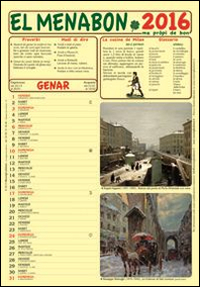 El Menabon. Calendario 2016