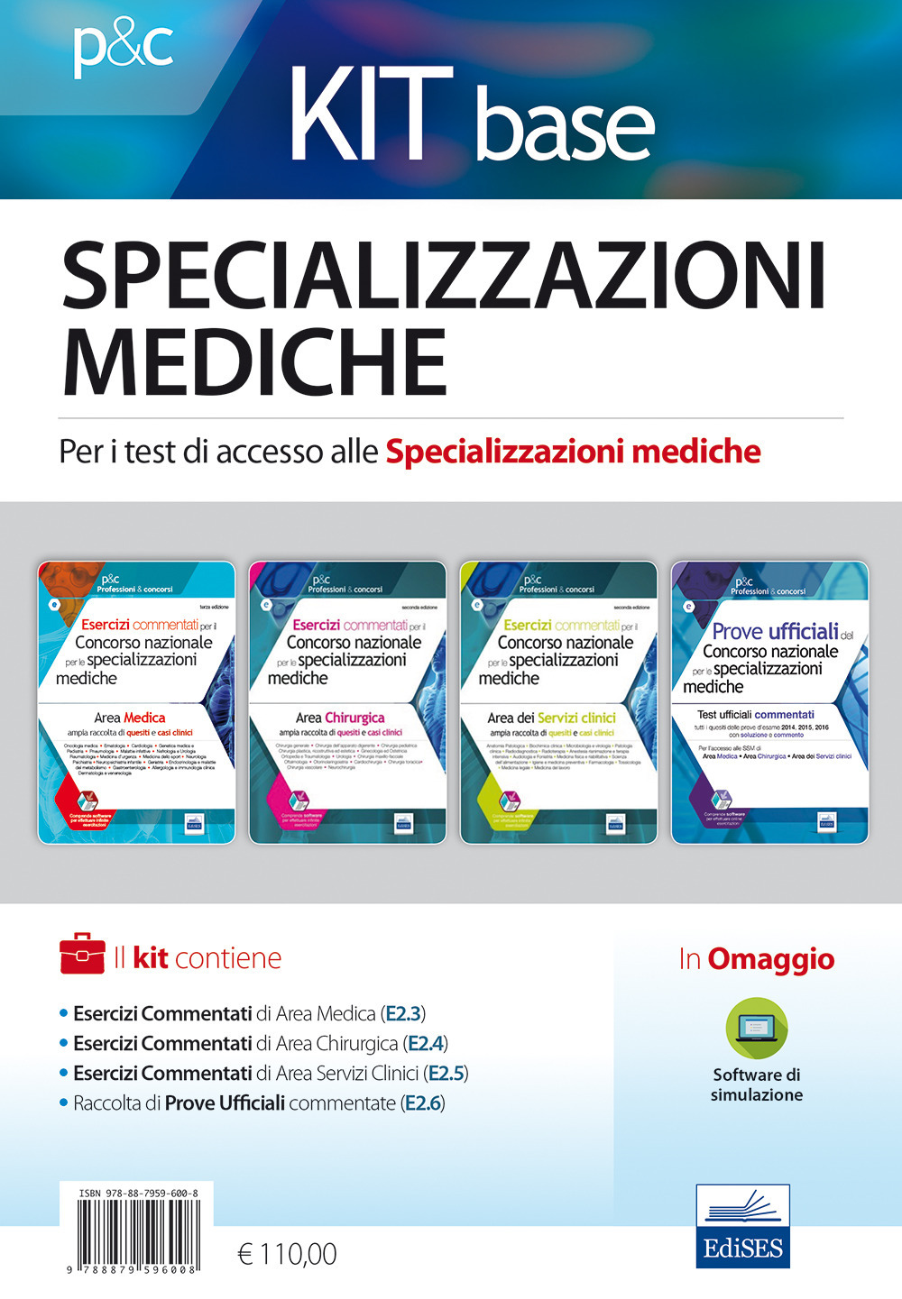 Kit base specializzazioni mediche. Per i test di accesso alle specializzazioni mediche