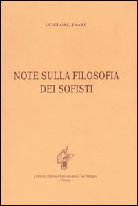Note sulla filosofia dei sofisti