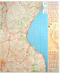 Liguria. Carta geografica stradale (carta murale plastificata)