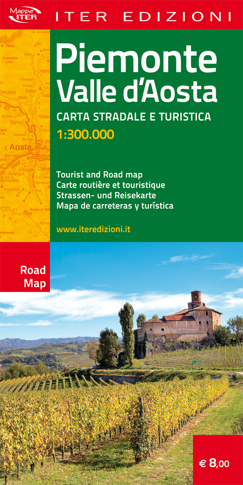 Piemonte e Valle d'Aosta. Carta stradale e turistica 1:300.000