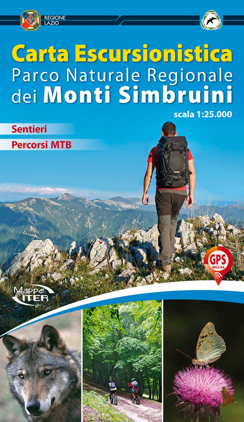 Carta escursionistica Parco naturale regionale dei monti Simbruini 1:25.000