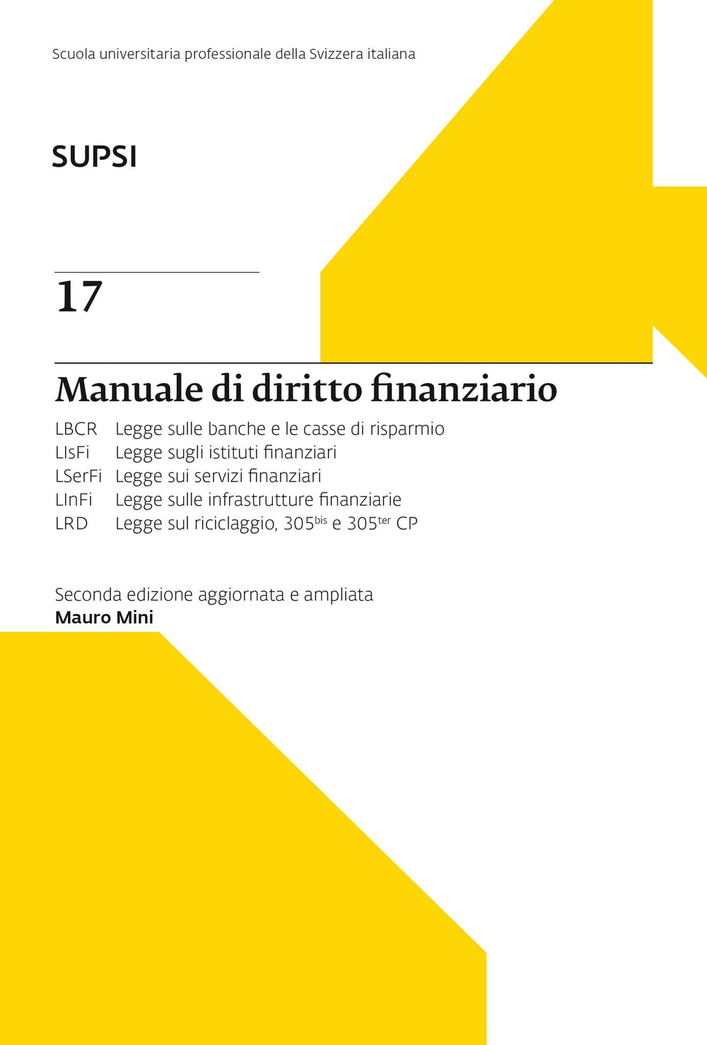 Manuale di diritto finanziario. SUPSI. Vol. 17