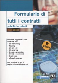 Formulario di tutti i contratti. Pubblici e privati
