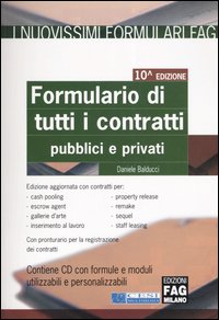 Formulario di tutti i contratti. Pubblici e privati