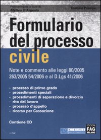 Formulario del processo civile