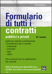 Formulario di tutti i contratti. Pubblici e privati