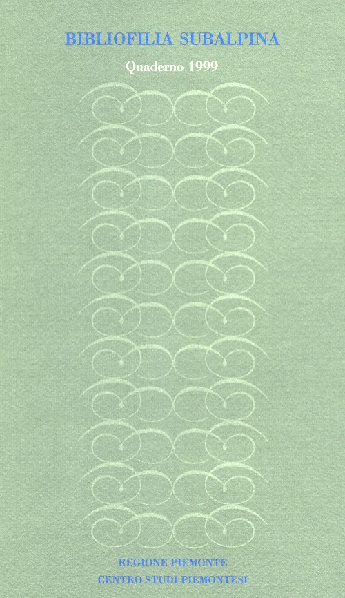 Bibliofilia subalpina. Quaderno