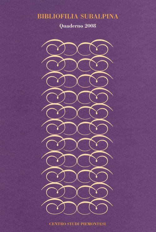 Bibliofilia subalpina. Quaderno