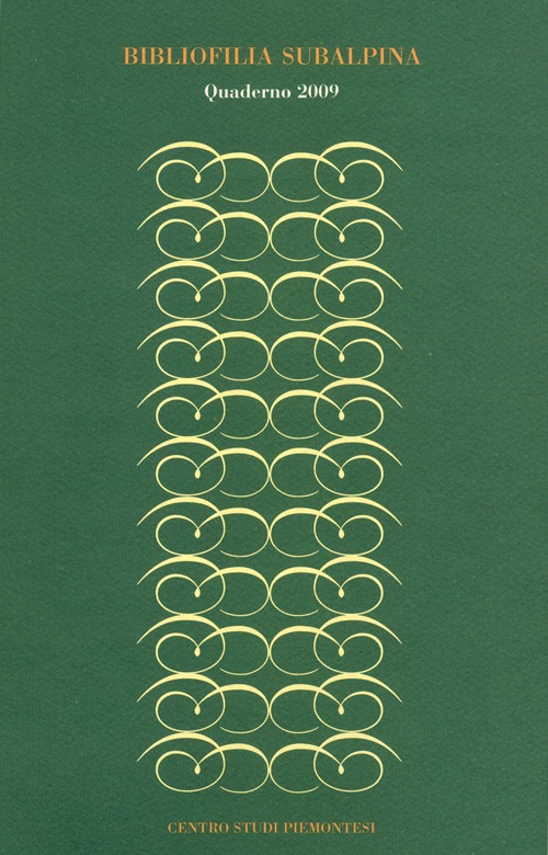 Bibliofilia subalpina. Quaderno