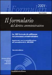 Il formulario del diritto amministrativo