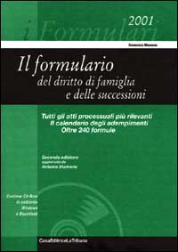 Il formulario del diritto di famiglia e delle successioni