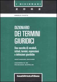 Il dizionario dei termini giuridici
