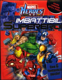 Imbattibili supereroi. Marvel Heroes. Libro puzzle