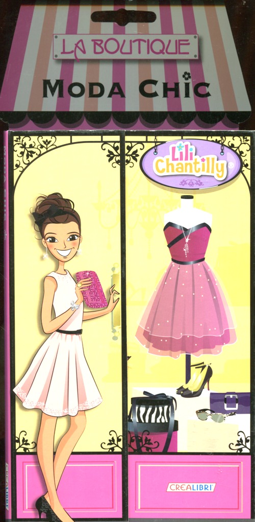 Moda chic. La boutique. Con adesivi