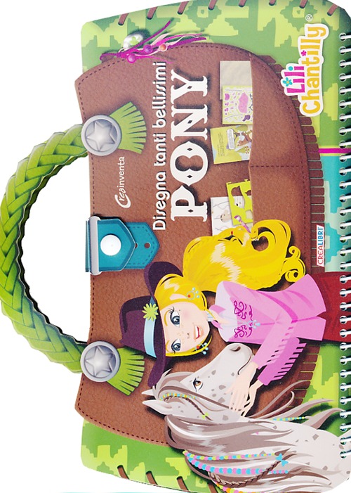 Disegna tanti bellissimi pony. Con adesivi