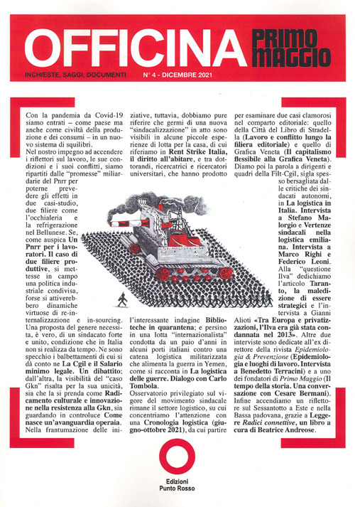Officina Primo Maggio. Inchieste, saggi, documenti. Vol. 4