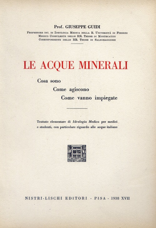 Le acque minerali