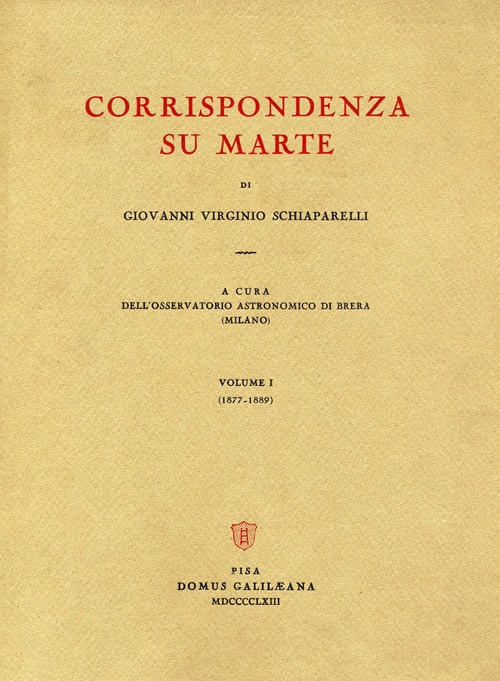 Corrispondenza su Marte. Vol. 1