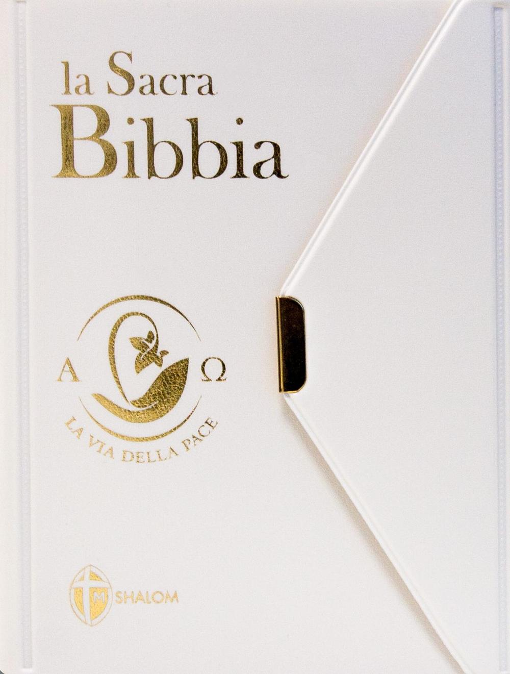 La Sacra Bibbia. La via della pace. Ediz. tascabile con bottoncino bianca
