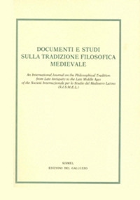 Documenti e studi sulla tradizione filosofica medievale. Vol. 29