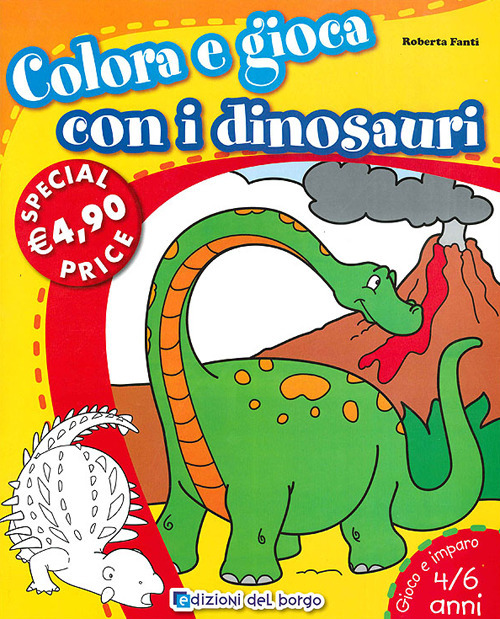Colora e gioca con i dinosauri