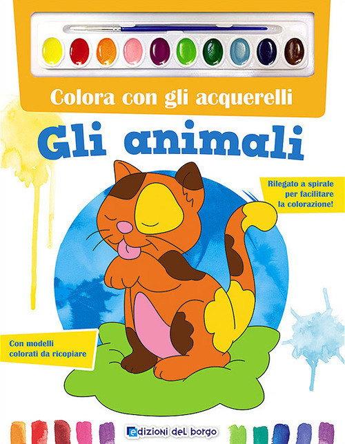 Colora con gli acquerelli. Gli animali