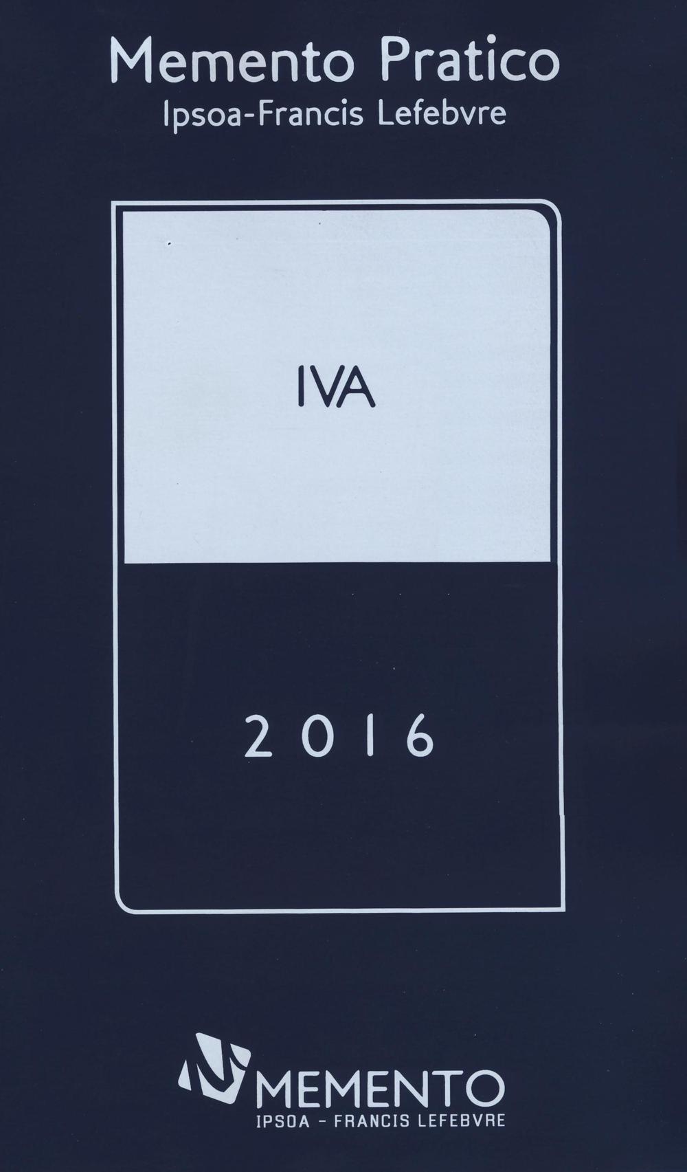 Memento pratico. IVA 2016