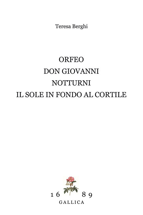 Don Giovanni-Il sole in fondo al cortile-Orfeo-Notturni