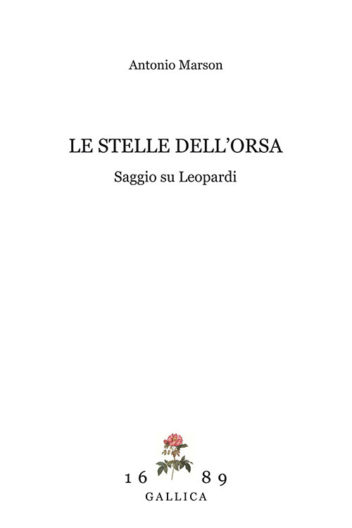 Le stelle dell'orsa. Saggio su Leopardi