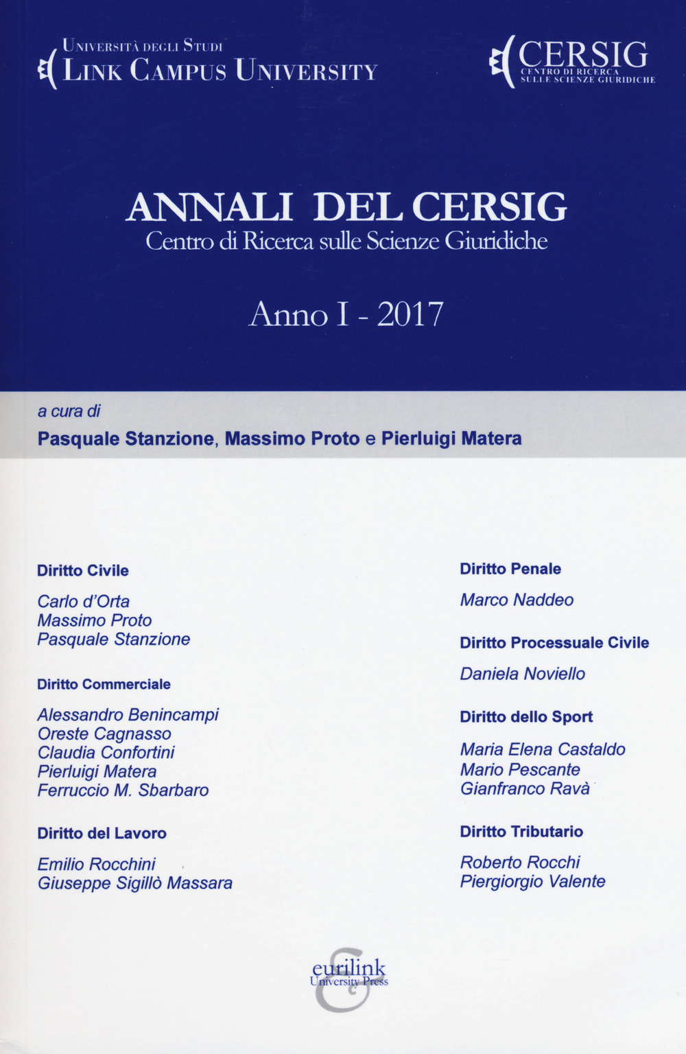 Annali del Cersig. Anno I