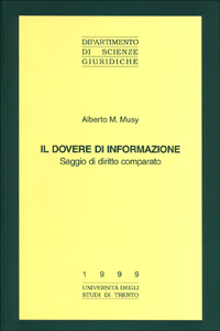 Il dovere di informazione. Saggio di diritto comparato