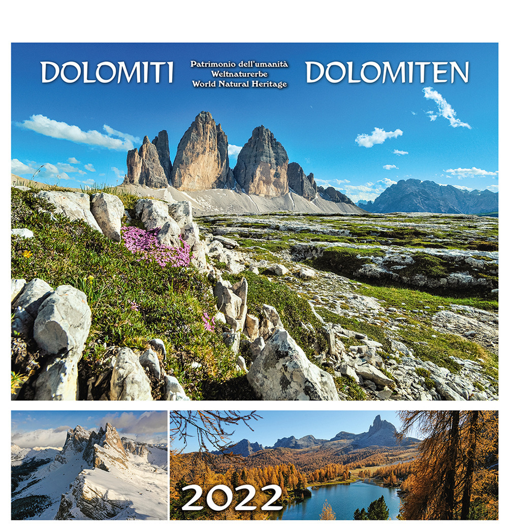 Dolomiti-Dolomiten 2022. Postkartenkalender/calendario cartoline da tavolo