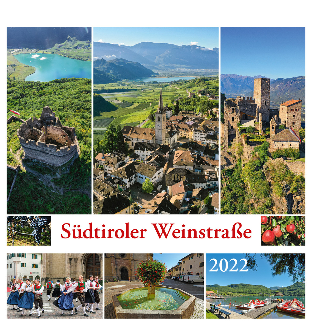 Südtiroler Weinstrasse-Strada del vino 2022. Postkartenkalender/calendario cartoline da tavolo