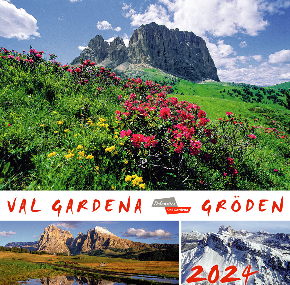 Gröden Postkartenkalender 17x17 cm orizzontale