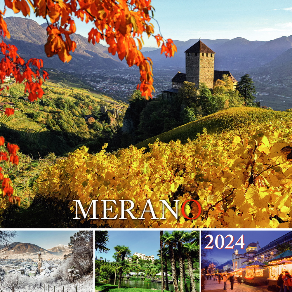 Postkartenkalender Meran 17x17 cm orizzontale