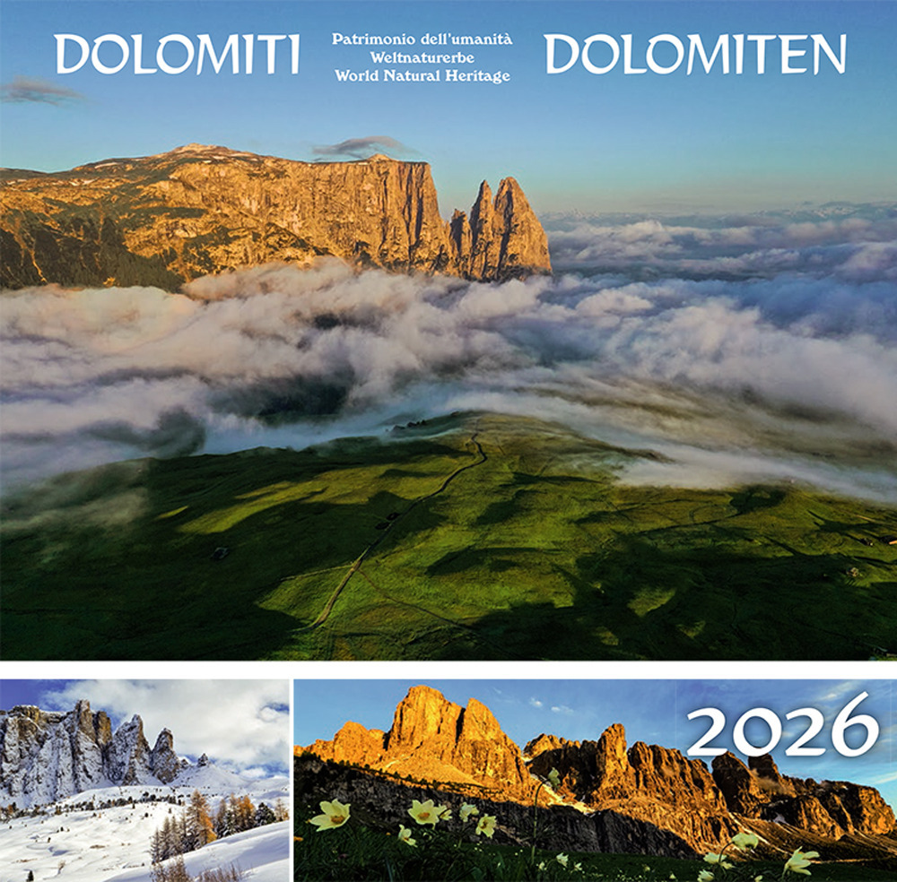 Dolomiti. Calendario-Dolomiten. Kalender 2026