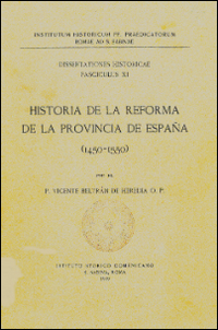 Historia de la reforma de la provincia de España (1450-1550)