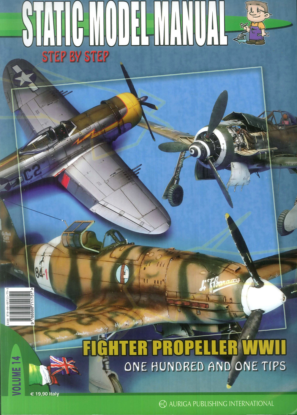 Static model manual. Ediz. italiana e inglese. Vol. 14: Fighter propeller WWII. One hundred and one tips