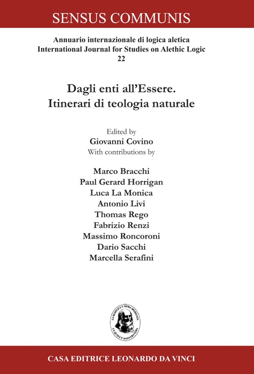 Dagli enti all'essere. Itinerari di teologia naturale